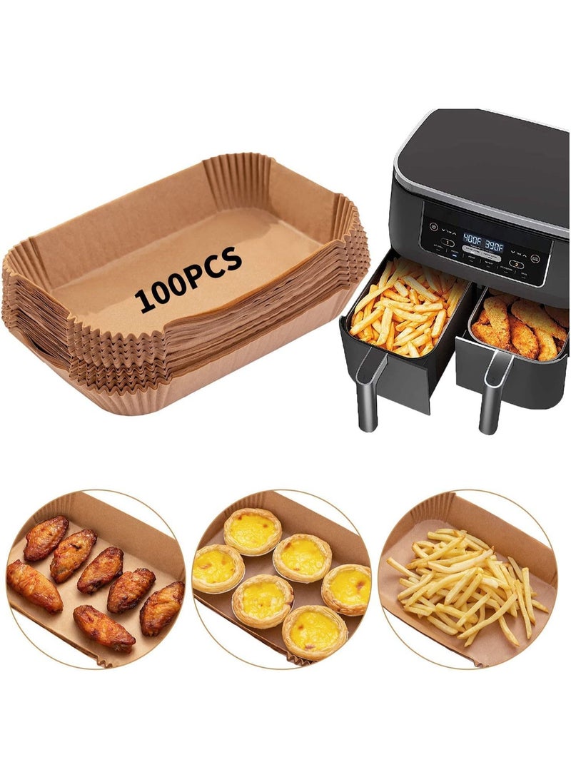 Air Fryer 100-Pack Rectangular Paper Lined Disposable Double Air Fryer with 2 Baskets 8 Qt/7 Liter and Up, 8.6x5.5 Inch Rectangular Parchment Paper - pzsku/ZC7405B7C5A9FE417C9A1Z/45/_/1686130967/46896dc2-6ce2-4393-b592-b1171f81e454