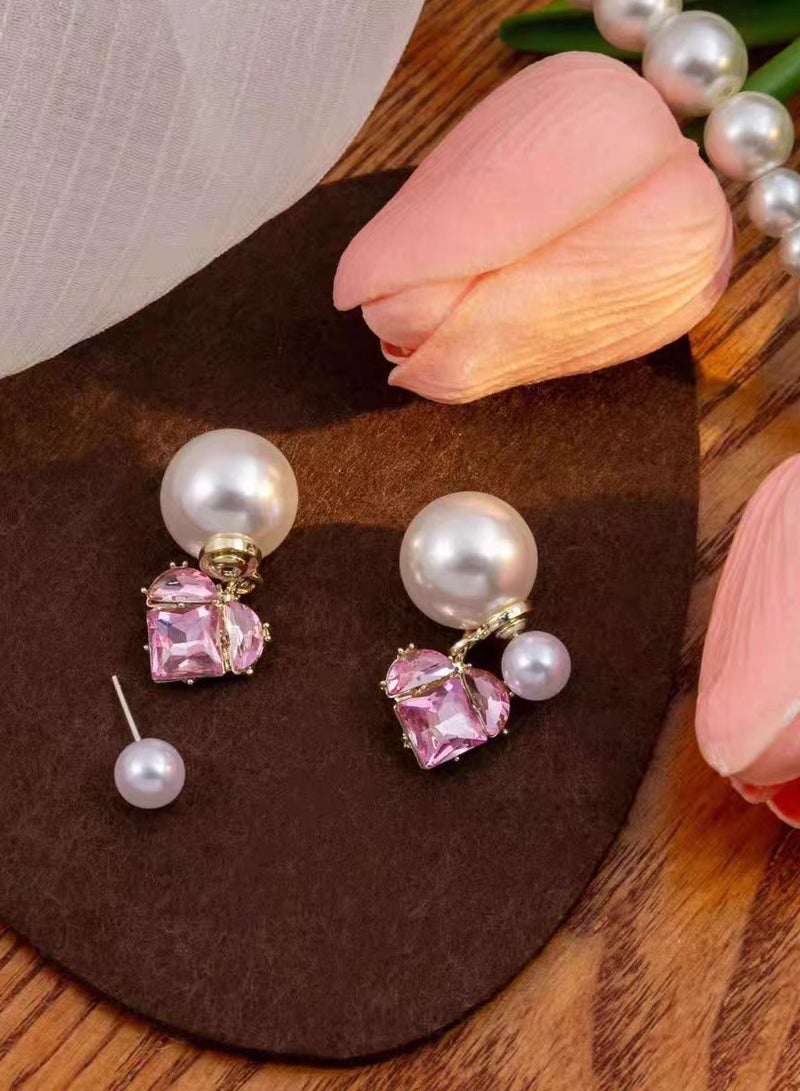 Pearl love earrings - Image 1