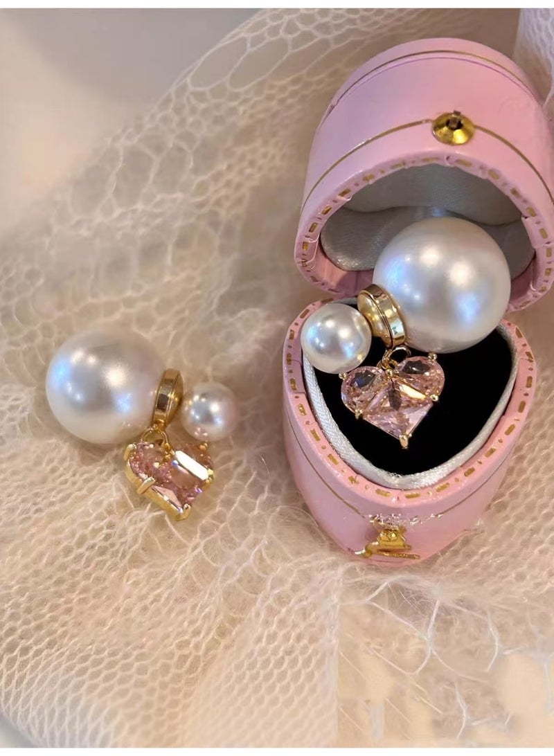 Pearl love earrings - Image 2