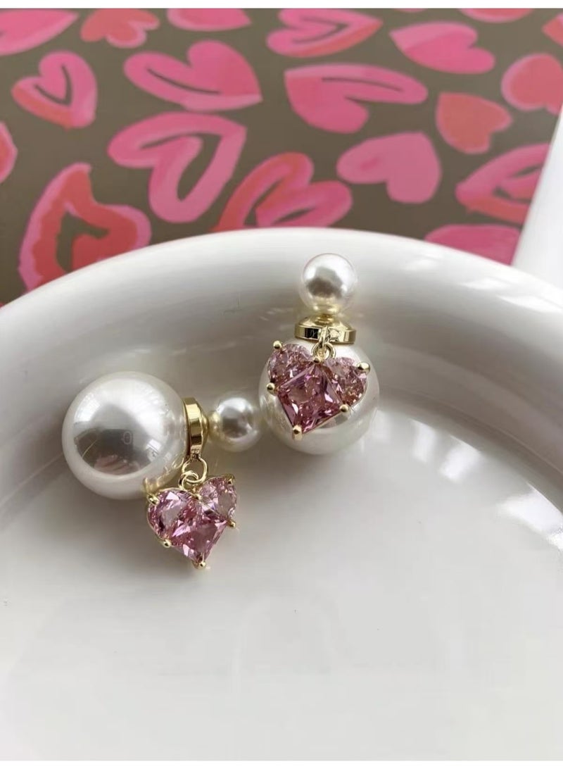 Pearl love earrings - Image 3