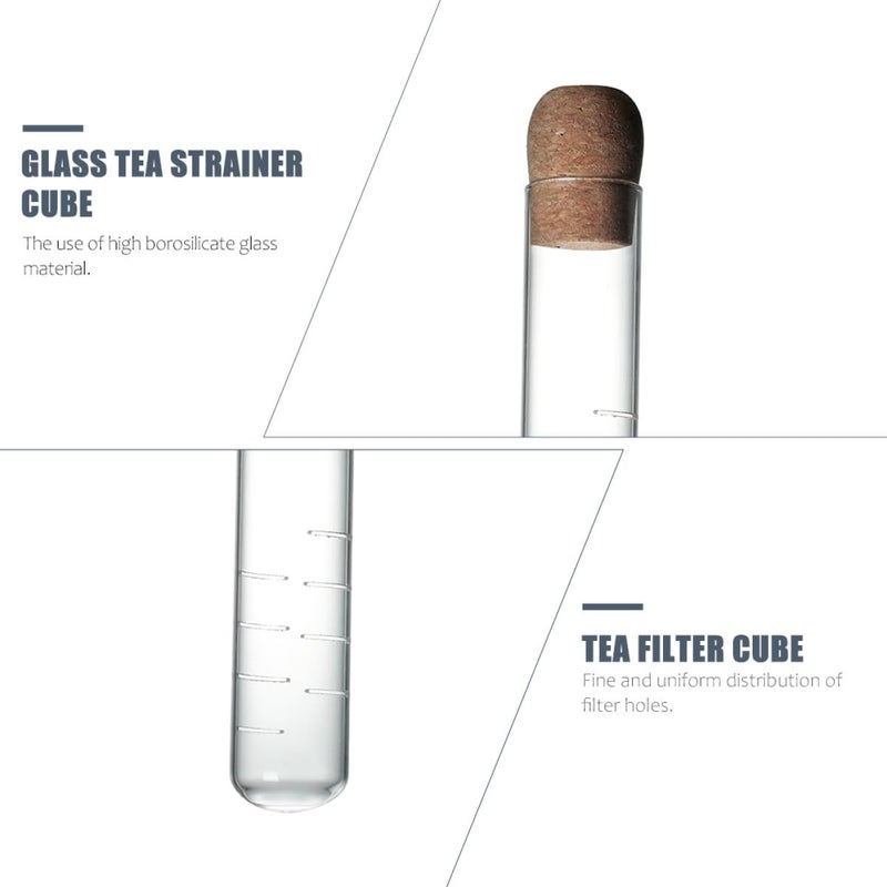Glass Tea Strainer Infuser Filter Tube For Loose Leaf Tea Brewing Kitchen Home - Image 4