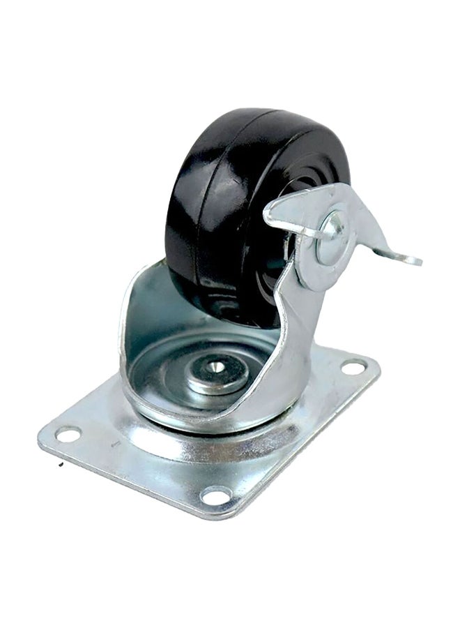 آيس عجلة دوارة عالية الجودة ومتينة ذات تحمل عالي بقطر 2.5 إنش، باللونين الفضي والأسود 5045129 - Image 1