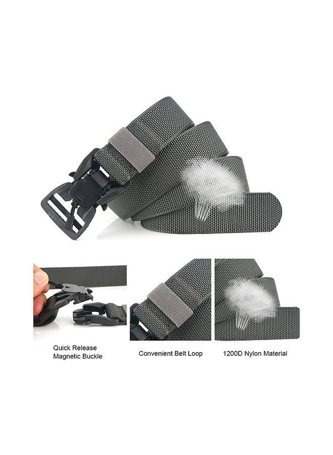 NIBEMINENT Adjustable Webbing Belt with Quick Release Magnetic Buckle 26x9centimeter - Image 2