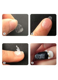 Vinayakart 10 Sheets ( 240 Pcs ) Transparent Doublesided Nail Adhesive Stickers Breathable Bendable Fake Nail Glue Fake Nail Tips For Women And Girls  - Image 5