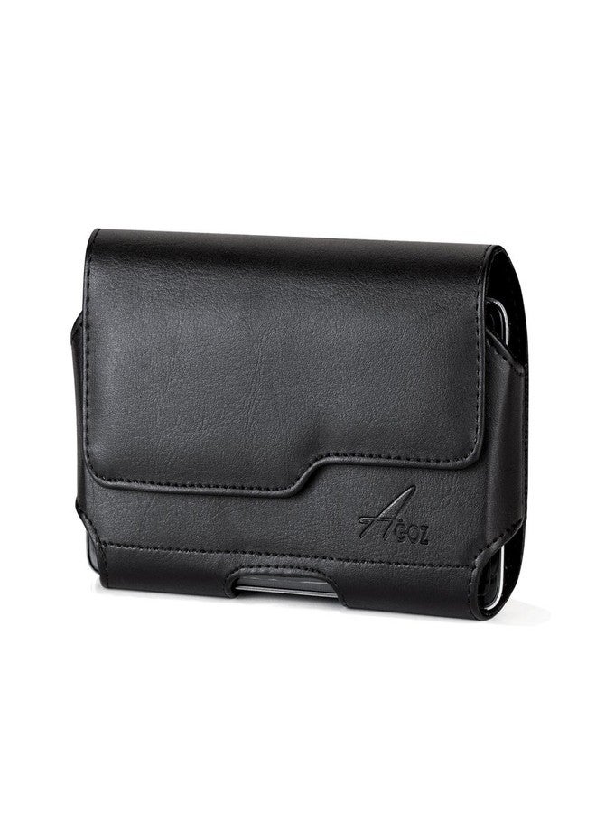 AGOZ for ANS H450R, Premium Leather AGOZ Pouch Case Holster Cover with Belt Clip & Loops and Magnetic Closure - Image 4