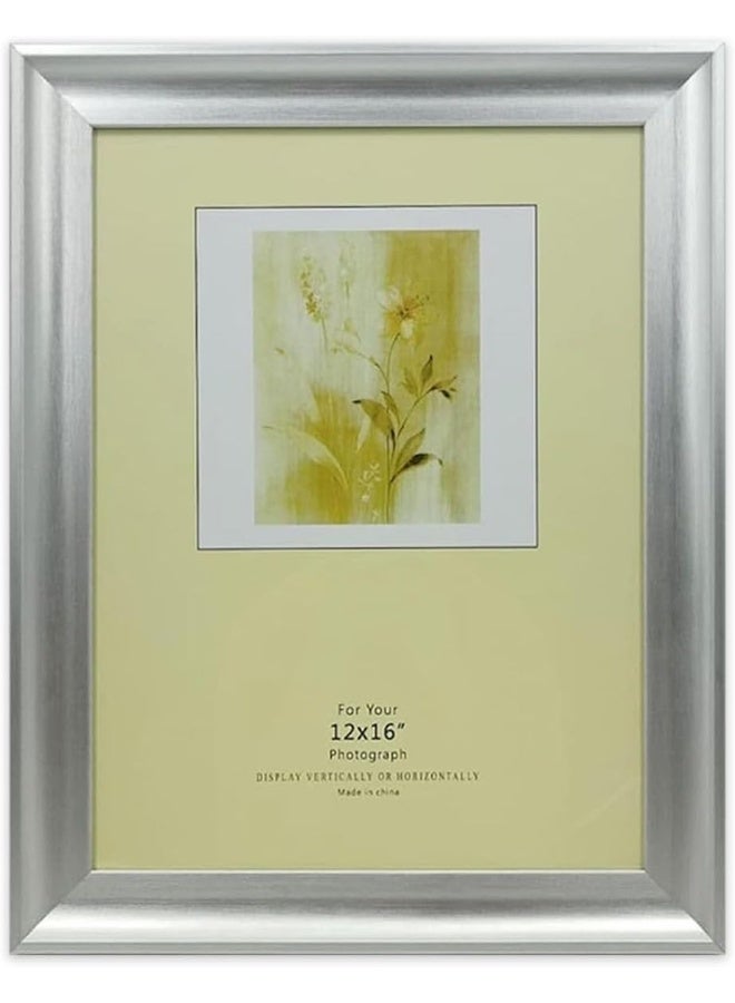 Decorhills DECORHILLS FRAMES & DECOR Rectangular Glass Photo with Wood, Wall Mount Display for 12x16 Inches Picture  - Image 1