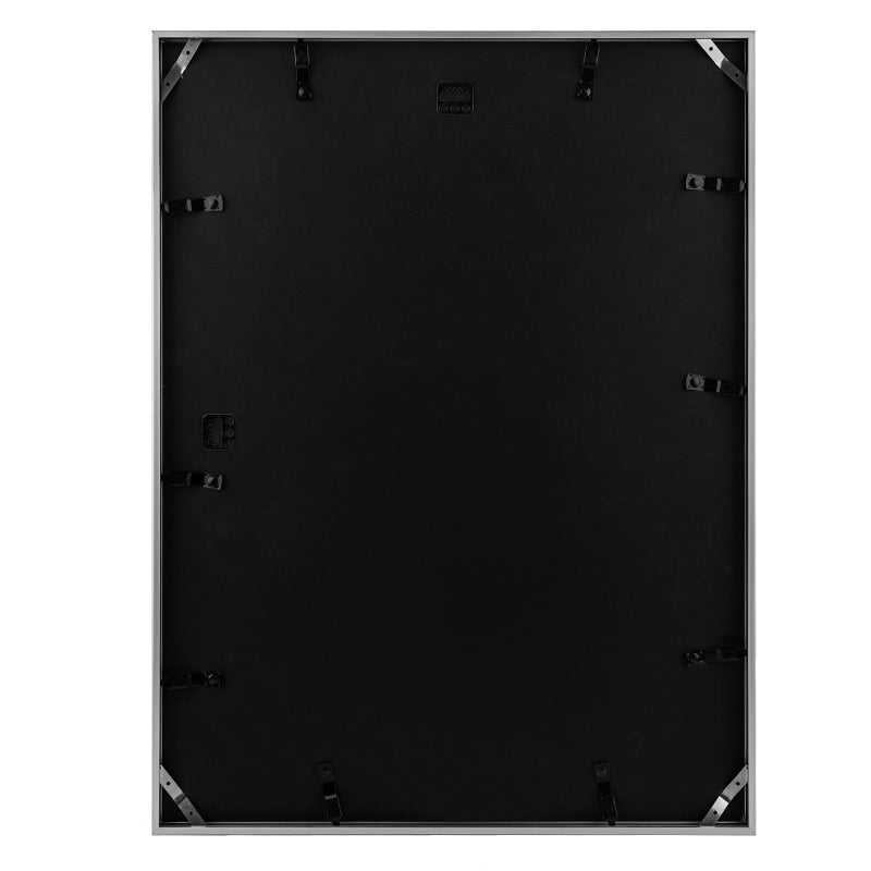 Frametory, 18x24 Aluminum Poster Frame, Silver Metal Picture Frame with Real Glass, Wall Mount, for Photos, Art Prints, Puzzles, 1â€‘Pack - Image 3
