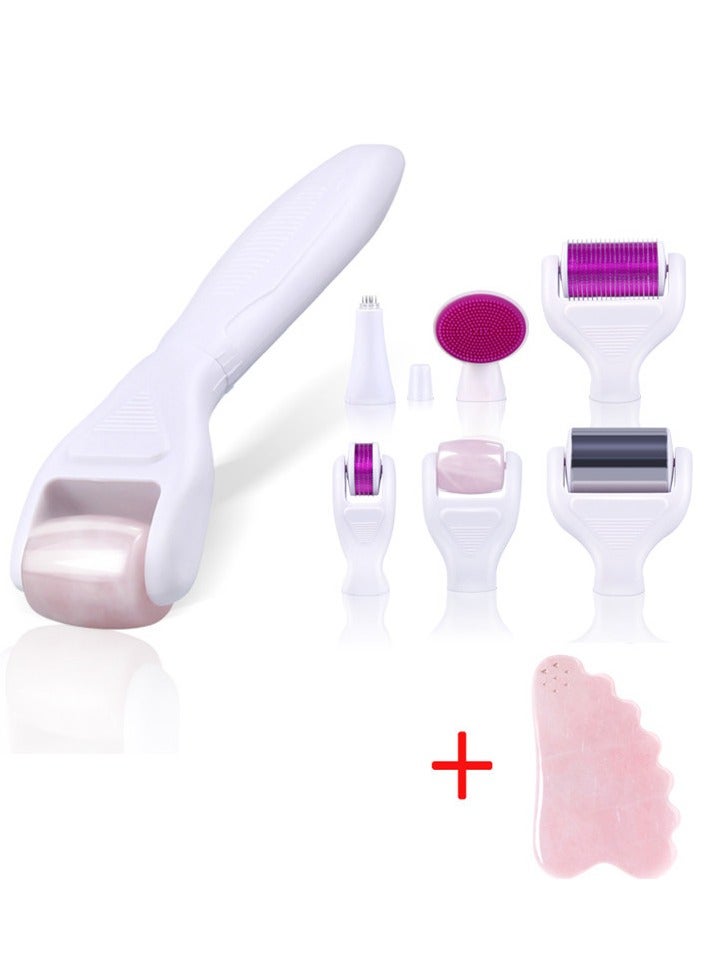 Healife Derma Roller, 8 in 1 with Stainless Steel Micro Needles, Derma Roller Set, Derma Roller Set with for Face & Body Care, Derma Roller for Anti Wrinkle/Hair Loss/Stretch Marks  - Image 1