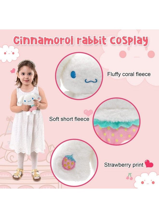 Maikerry - Kawaii Cinnamoroll Plush Doll 8" Kuruomi My Melo Anime Plush Figure Toy Strawberry Stuffed Animal Pillow Perfect Cartoon Theme Party Favor For Girls Children Fans Valentine - Image 1