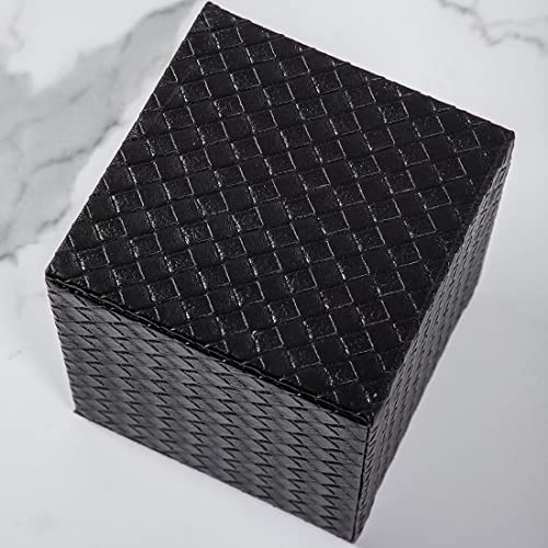 SUNYUROU Black Tissue Box Cover, Square, Tissue Box Holders for Bathroom Accessories - Image 5
