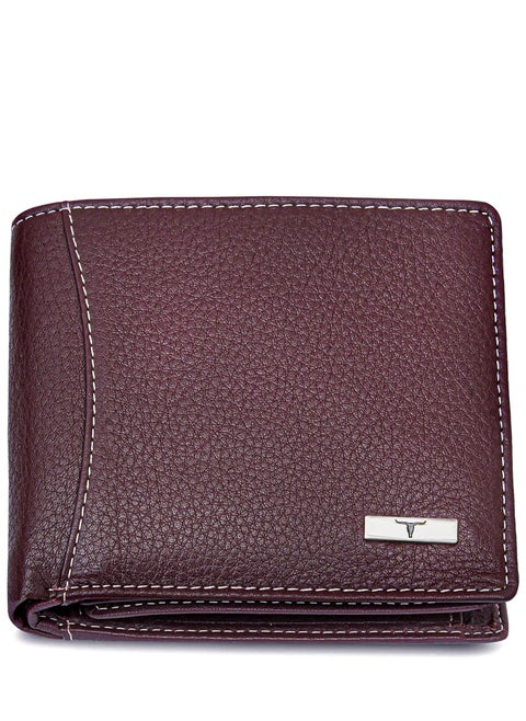 India RFID Protected Leather Mens Wallet Brown