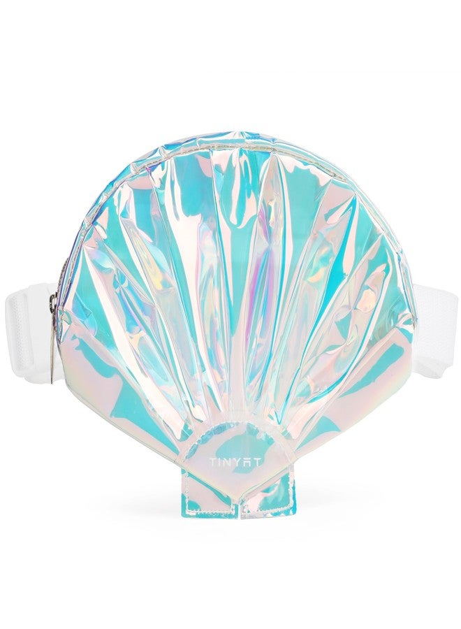 TINYAT Seashell Fanny Pack for Women Waterproof Waist Pack Cute Belt Bag with Adjustable Strap for Outdoor Party Travel,T1956 - Image 1