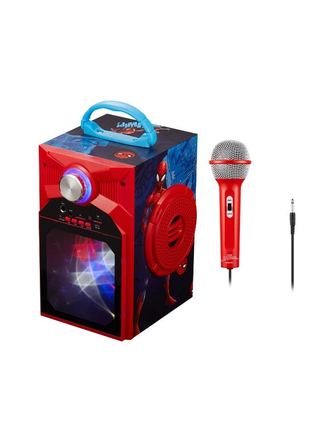 MARVEL SPIDER-MAN GALAXY LED STARS KARAOKE MACHINE - Image 2