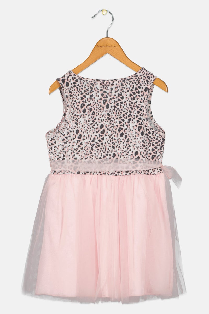 English Laundry Kids Girl Animal Print  Dress, Multicolor - Image 3