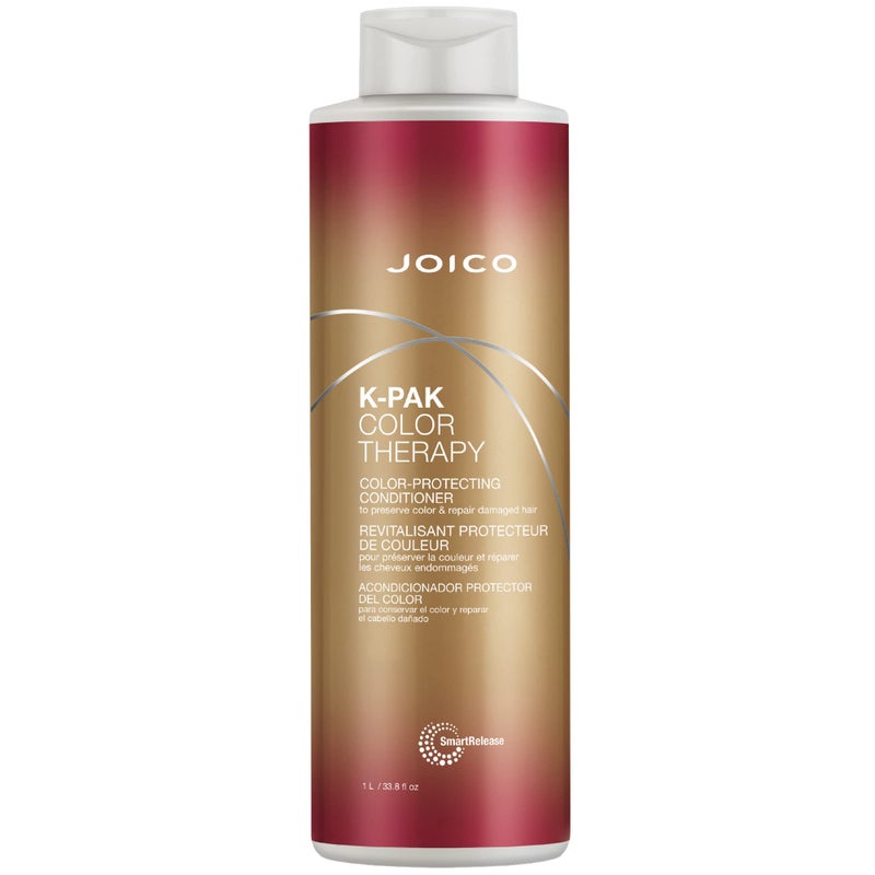 JOICO بلسم جوكو K-PAK لعلاج الألوان | لحماية الشعر الملون | يعزز اللمعان والمرونة | يصلح التكسر | يعيد بناء الشعر التالف | مع الكيراتين وزيت الأركان | 33.8 أونصة سائلة - Image 1
