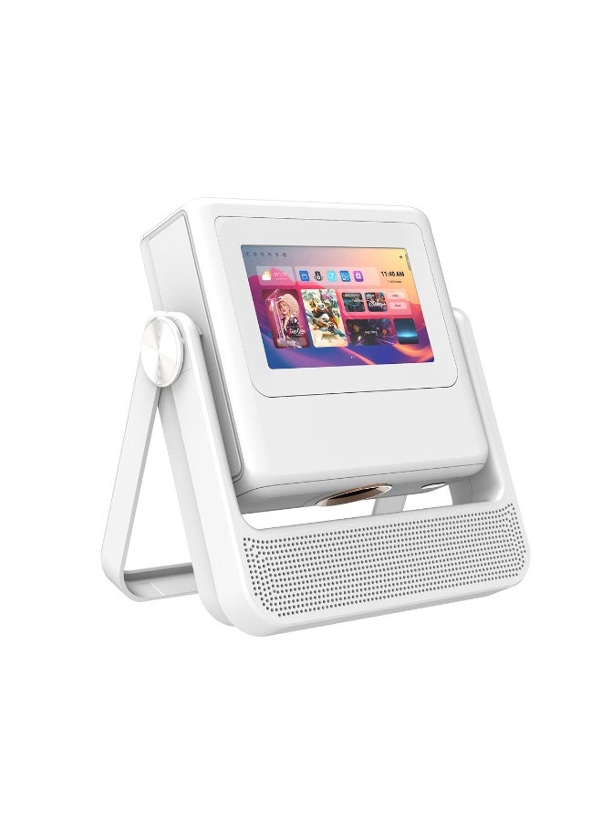 Crony A5 Pro Smart Projector with 7" Touchscreen & 2.7" LCD | 200 Lumens LED | 250" Display | 720p HD | Auto Focus & Keystone | WiFi & Bluetooth 5.0 | HDMI/USB/Audio Support – Pearl White - Image 2