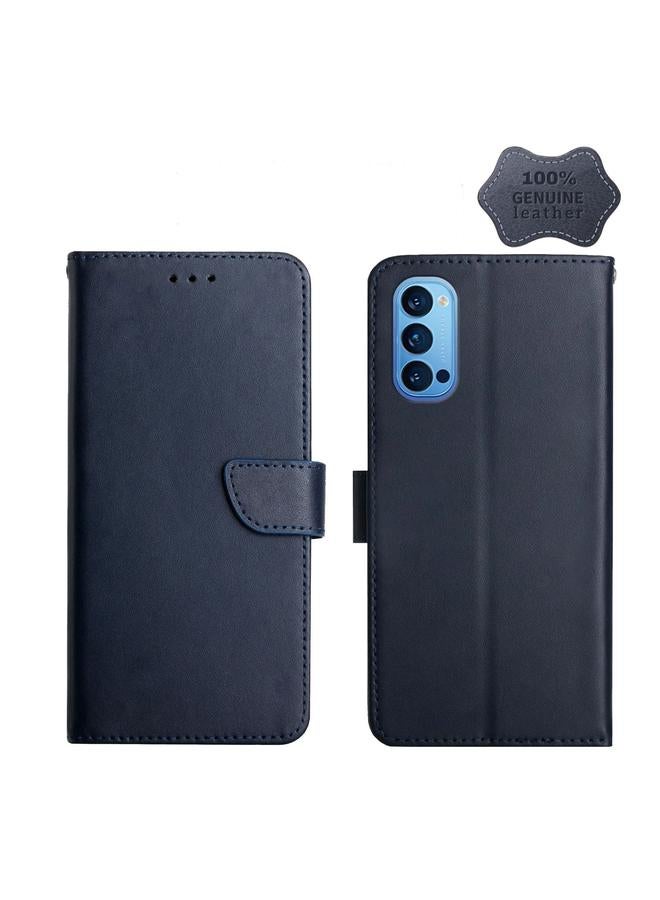 S-TOP Case For OPPO Reno4 Pro Genuine Leather Fingerprint-proof Horizontal Flip Phone Case - Image 1
