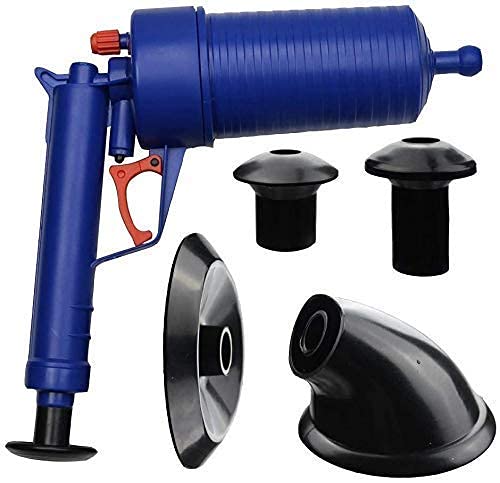 GLIVE (LABEL) Toilet Unclogger Plumbing Tools High Pressure Air Drain Blaster Cleaner Clogged Pipe Toilet Plunger, Drain Unblocker, Powerful Manual Pneumatic Dredge Equipment - Image 1