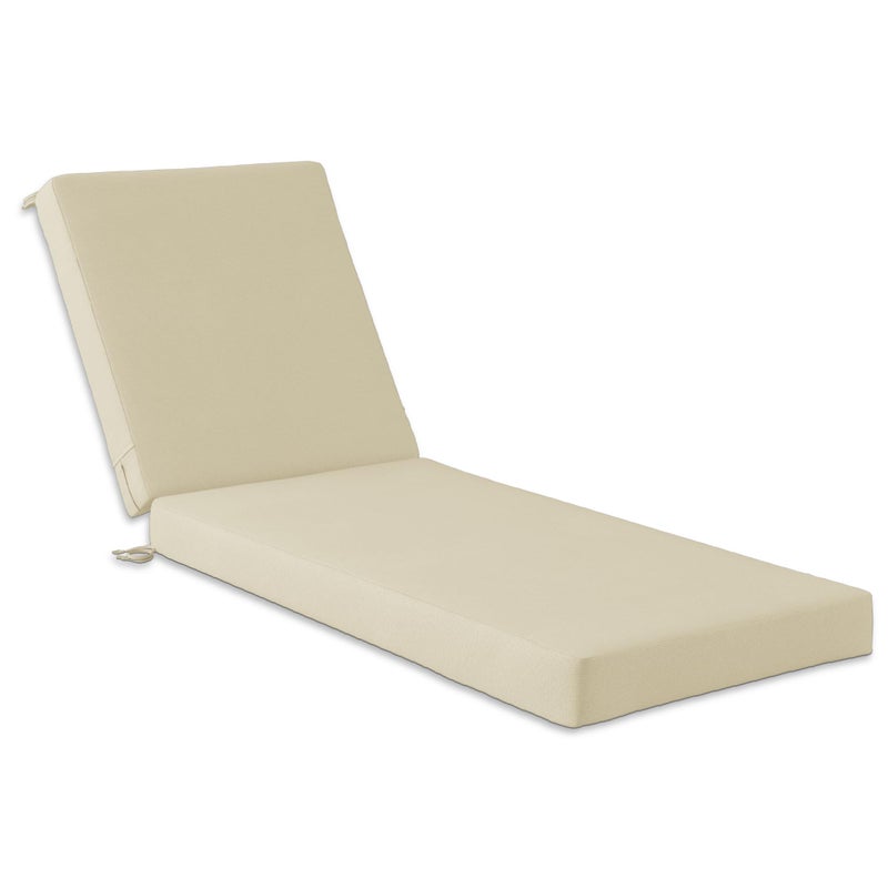 Codi Outdoor Lounge Chair Cushion, Chaise Cushions for Patio Furniture, Double Waterproof Fabric for Pool, 72 x 22.5 x 3.5 Inch 1PK Beige - Image 1