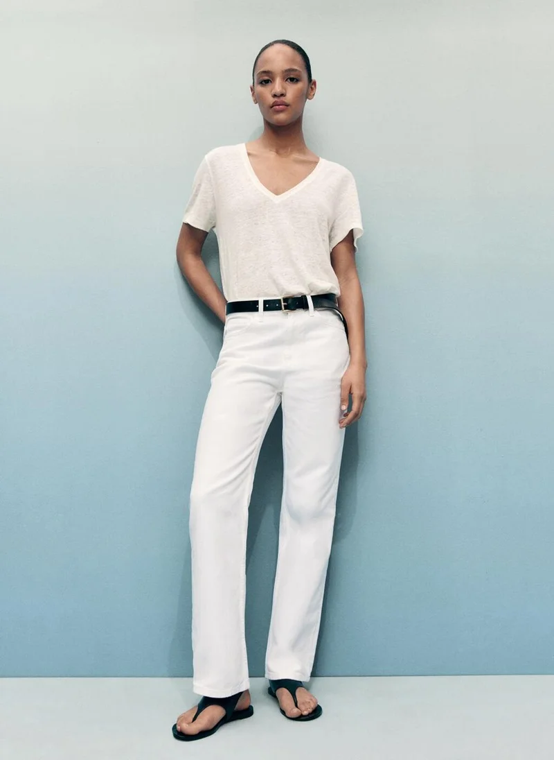 مانجو جينز ماتيلدا مستقيم بخصر متوسط