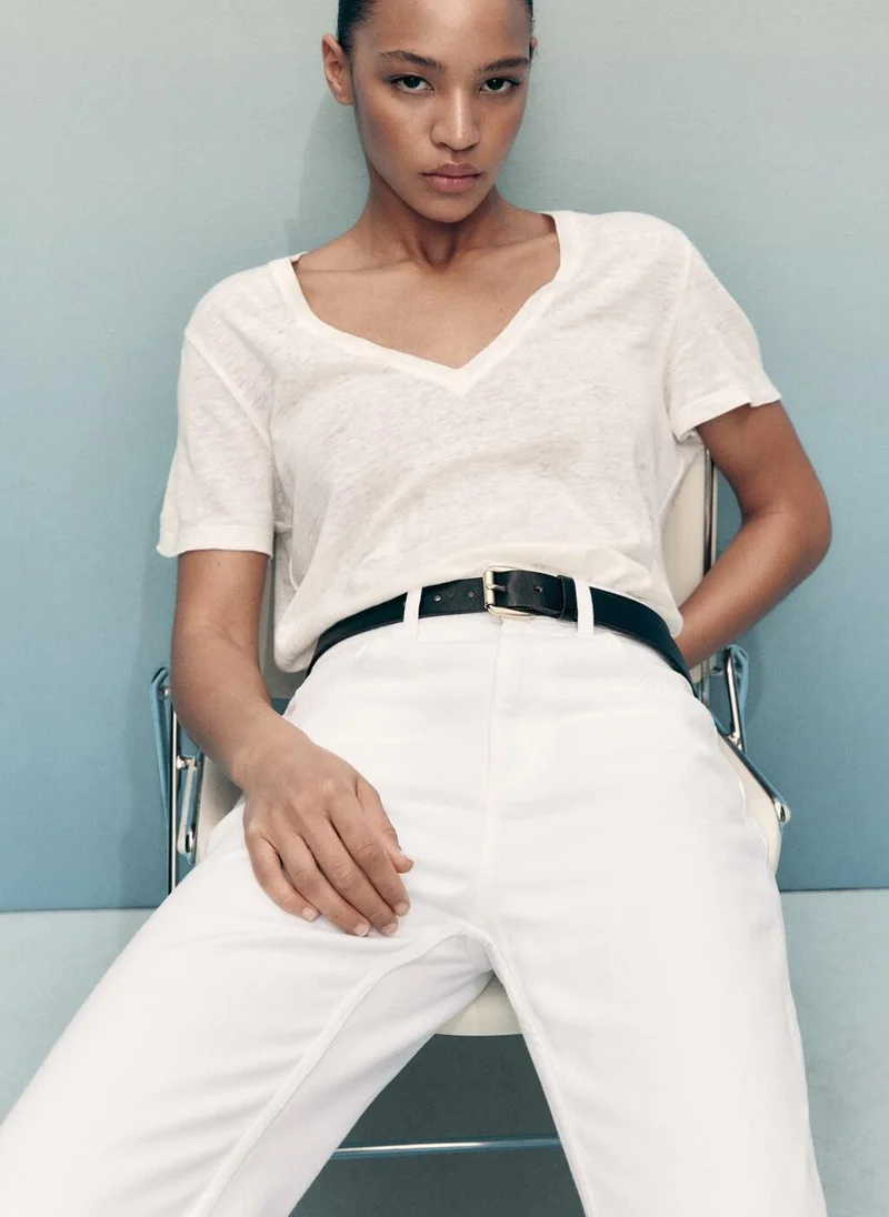 مانجو جينز ماتيلدا مستقيم بخصر متوسط