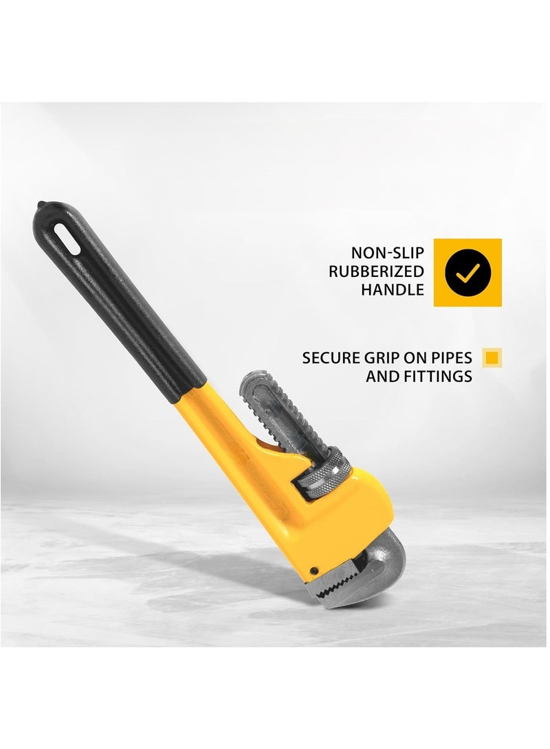 Dannio 10-Inch Heavy-Duty Pipe Wrench – Adjustable Wrench for Plumbing & Industrial Applications - Image 3