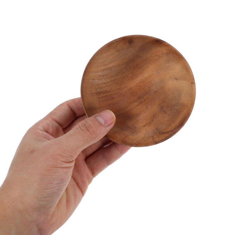 وعاء التقديم من خشب الأكاسيا وعاء أرز ذو قاع مسطح ريفي قطعة مركزية لطاولة المطبخ - Image 5
