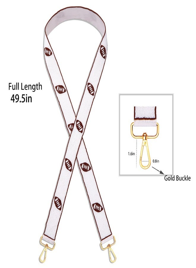 سيالكسهيني أحزمة بديلة لحقيبة يد CEALXHENY Game Day، أحزمة كتف عريضة مزينة بالخرز، أحزمة بديلة لحقيبة يد نسائية (النمط C) - Image 2