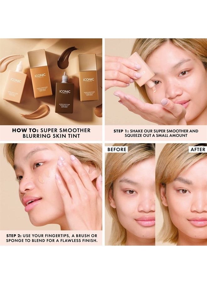 ICONIC LONDON Iconic London Super Smoother Blurring Skin Tint Warm Rich  - Image 5