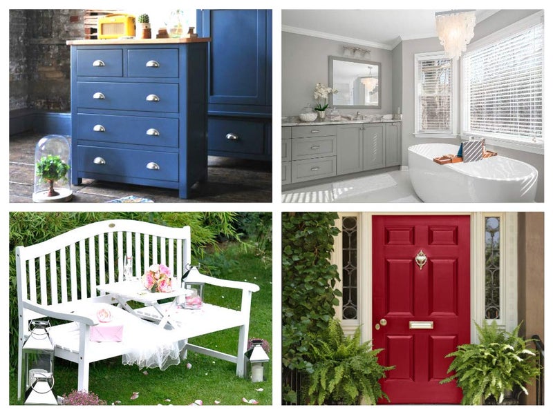 THE ONE Paint & Primer: Most Durable All-in-One Furniture Paint, Cabinet Paint, Front Door Paint, Wall Paint, Bathroom, Kitchen - Fast Drying Craft Paint Interior/Exterior (Black, Matte, 8.5oz) - Image 2