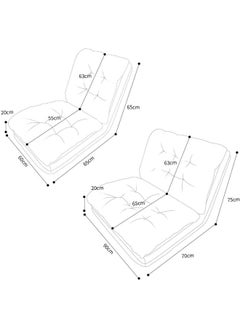 Adjustable Folding Floor Sofa With Back Support – Ideal For Bedrooms Dorms And Compact Spaces - Beige - pzsku/ZC7415C377AEB48500970Z/45/_/1727200309/587ff50d-7622-4896-812f-305506d98598