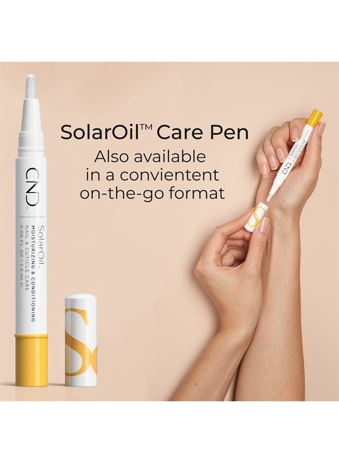 CND Nail & Cuticle Care by CND, SolarOil for Dry, Damaged Cuticles, Infused with Jojoba Oil & Vitamin E for Healthier, Stronger Nails, 0.25 Fl Oz - Image 2