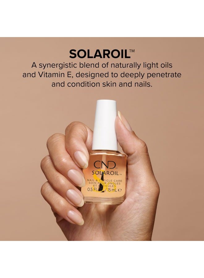 CND SolarOil Cuticle Oil, Natural Blend Of Jojoba, Vitamin E, Rice Bran and Sweet Almond Oils, Moisturizes and Conditions Skin, 0.25 fl oz - Image 2