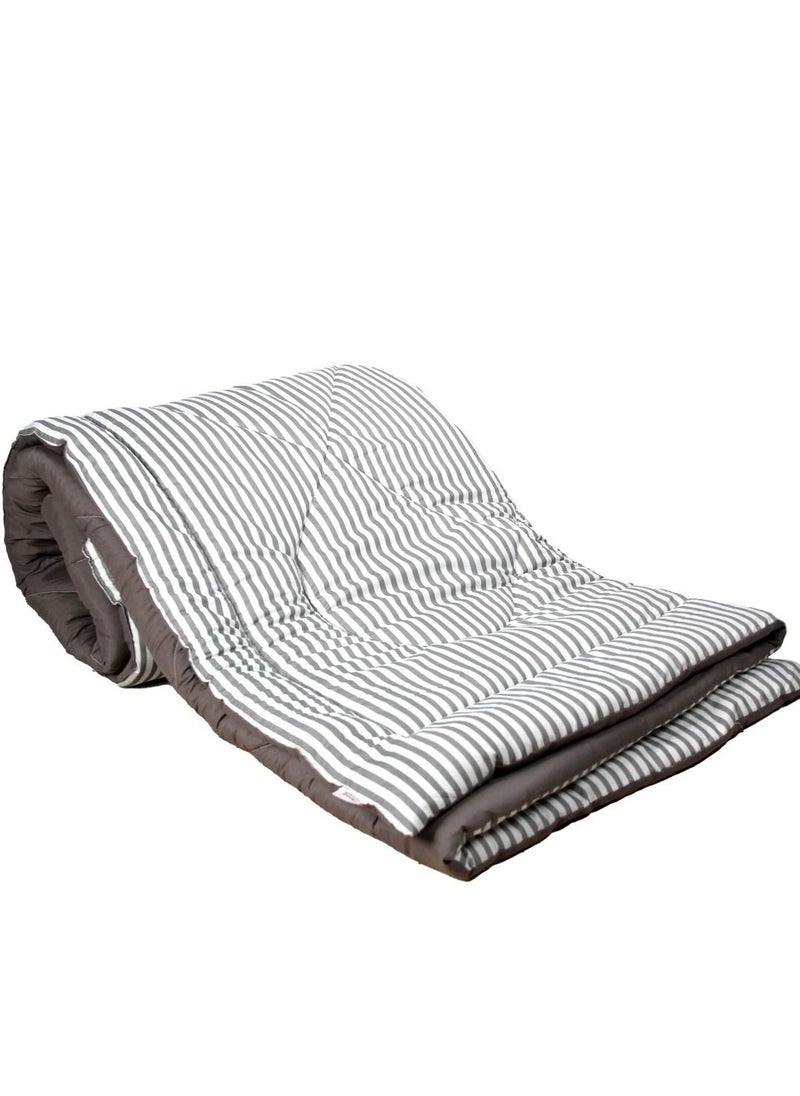 snooze Double Face Summer Quilt 220X240 Cm -Striped Design Buy One Get One  - Image 4