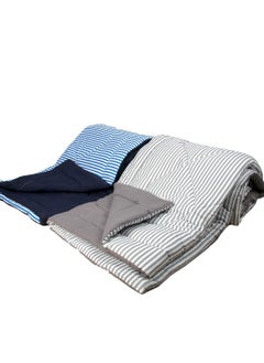 snooze Double Face Summer Quilt 220X240 Cm -Striped Design Buy One Get One  - Image 2