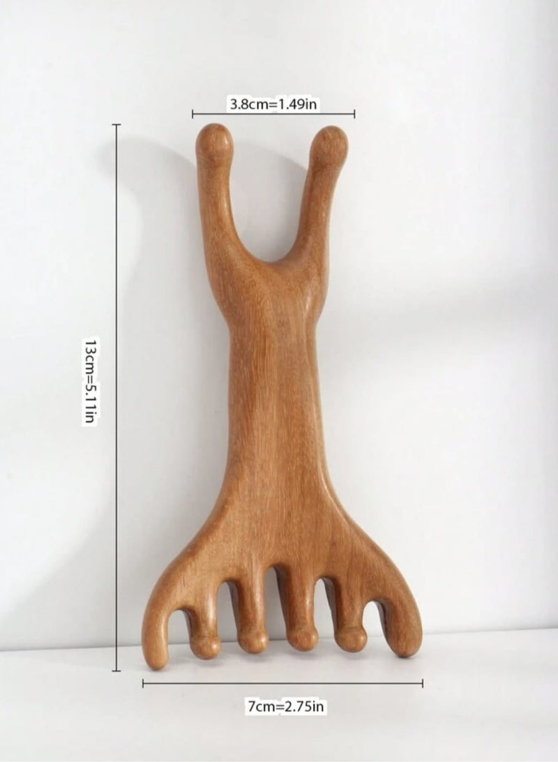 1pc Aromatherapy Wooden Facial Massage Comb Facial Massage Tool - Image 3