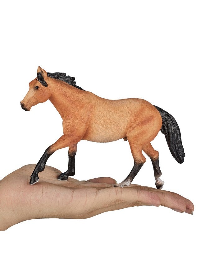MOJO Buckskin Quarter Horse Realistic Equestrian Horse Club Hand Painted Toy Figurine - Image 5