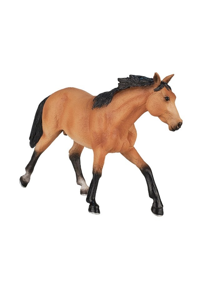 MOJO Buckskin Quarter Horse Realistic Equestrian Horse Club Hand Painted Toy Figurine - Image 2
