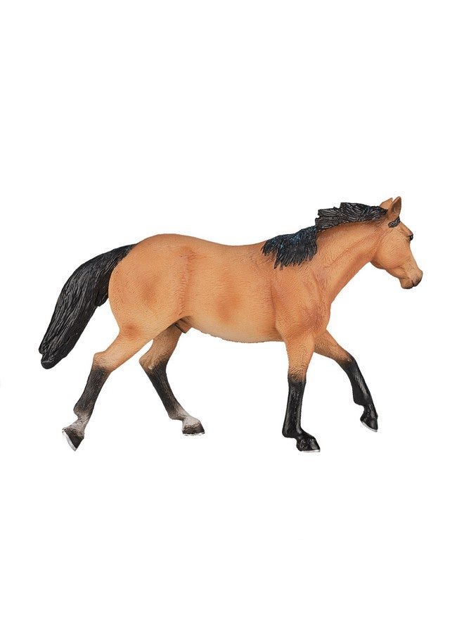MOJO Buckskin Quarter Horse Realistic Equestrian Horse Club Hand Painted Toy Figurine - Image 3