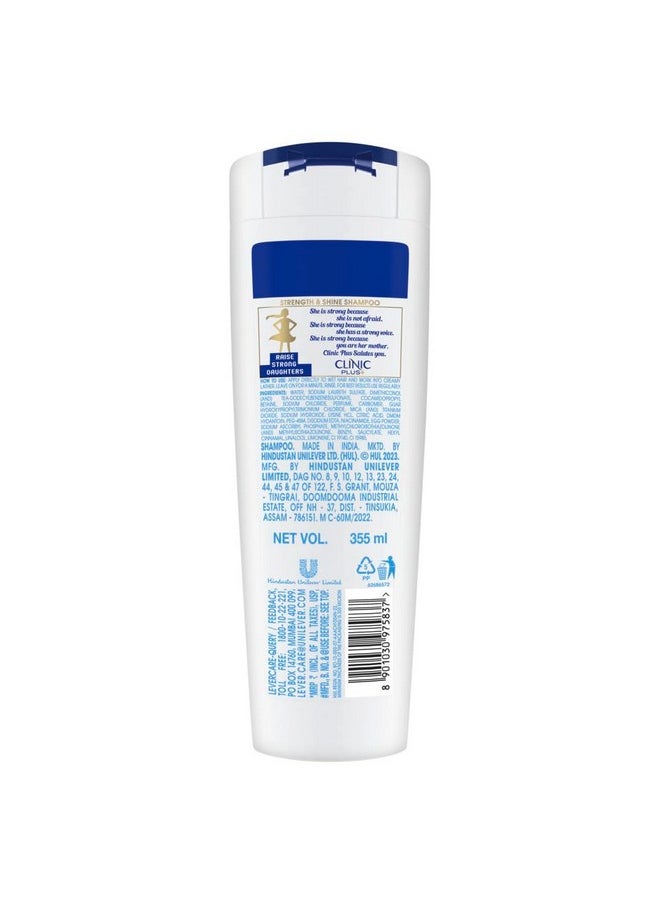 Clinic Plus Strength & Shine Shampoo With Egg Protein For Strength, Shine And Smoothness, 355 Ml  - Image 2