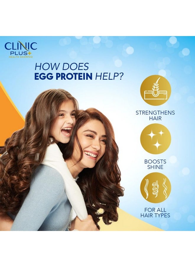 Clinic Plus Strength & Shine Shampoo With Egg Protein For Strength, Shine And Smoothness, 355 Ml  - Image 4