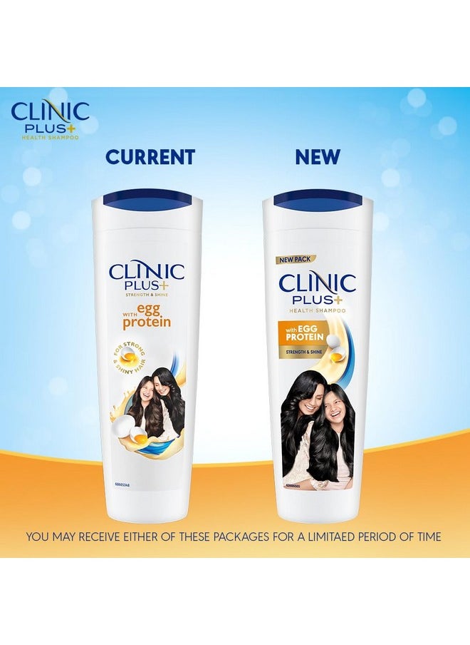 Clinic Plus Strength & Shine Shampoo With Egg Protein For Strength, Shine And Smoothness, 355 Ml  - Image 3