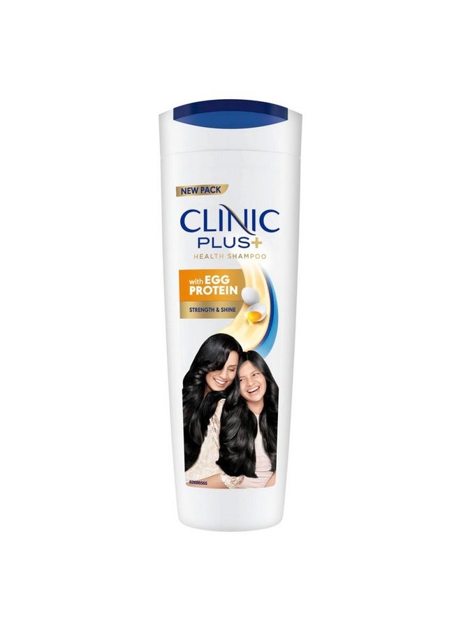 Clinic Plus Strength & Shine Shampoo With Egg Protein For Strength, Shine And Smoothness, 355 Ml  - Image 1