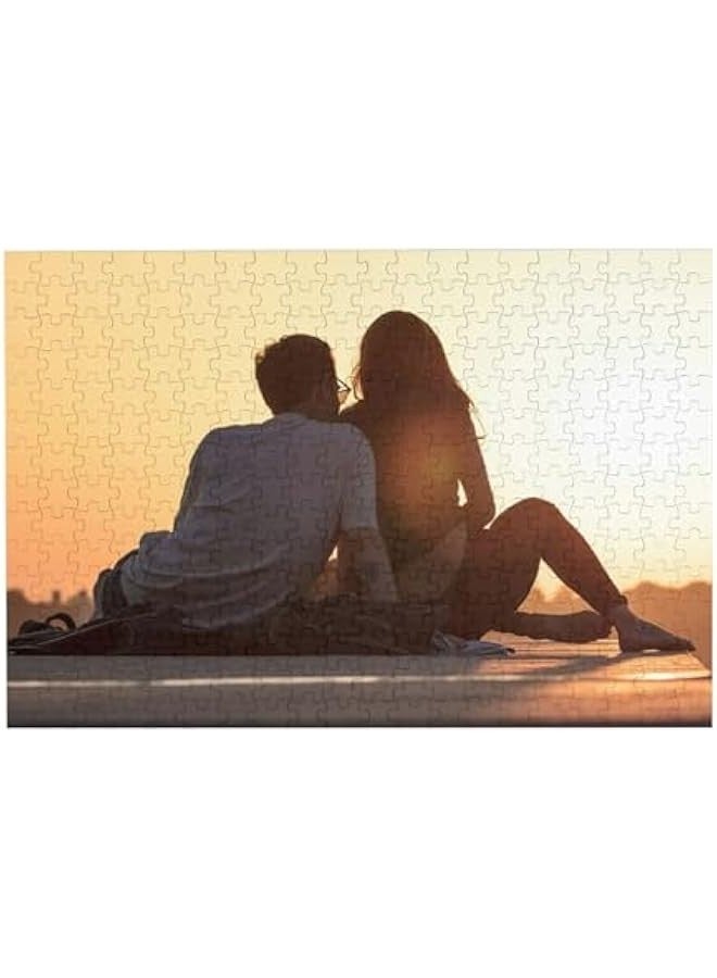 Custom Puzzles from Photos Personalized Puzzle Custom 300/500/1000 Piece Wooden Jigsaw Puzzle Gifts for Adults,Kids (300PCS, Horizontal) - Image 1