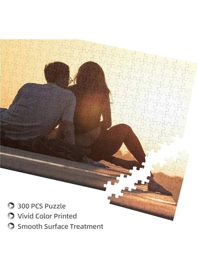 Custom Puzzles from Photos Personalized Puzzle Custom 300/500/1000 Piece Wooden Jigsaw Puzzle Gifts for Adults,Kids (300PCS, Horizontal) - Image 2