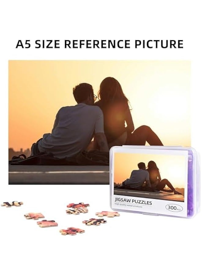 Custom Puzzles from Photos Personalized Puzzle Custom 300/500/1000 Piece Wooden Jigsaw Puzzle Gifts for Adults,Kids (300PCS, Horizontal) - Image 3