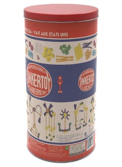 TINKERTOY - Retro Building Tin - 100 Parts - Collectible Tin - Ages 3+