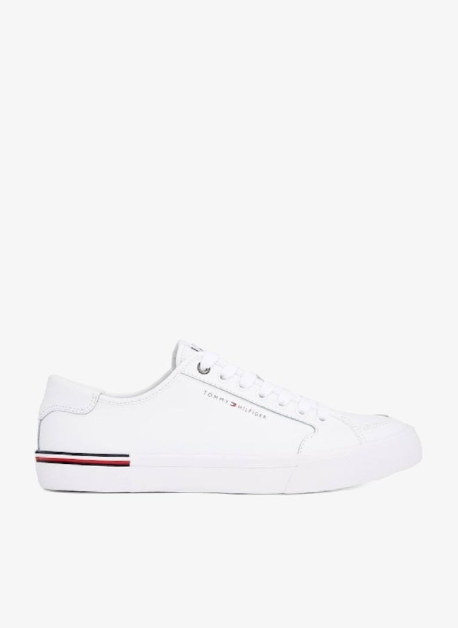 TOMMY HILFIGER Core Vulcanised Leather Sneakers - Image 1