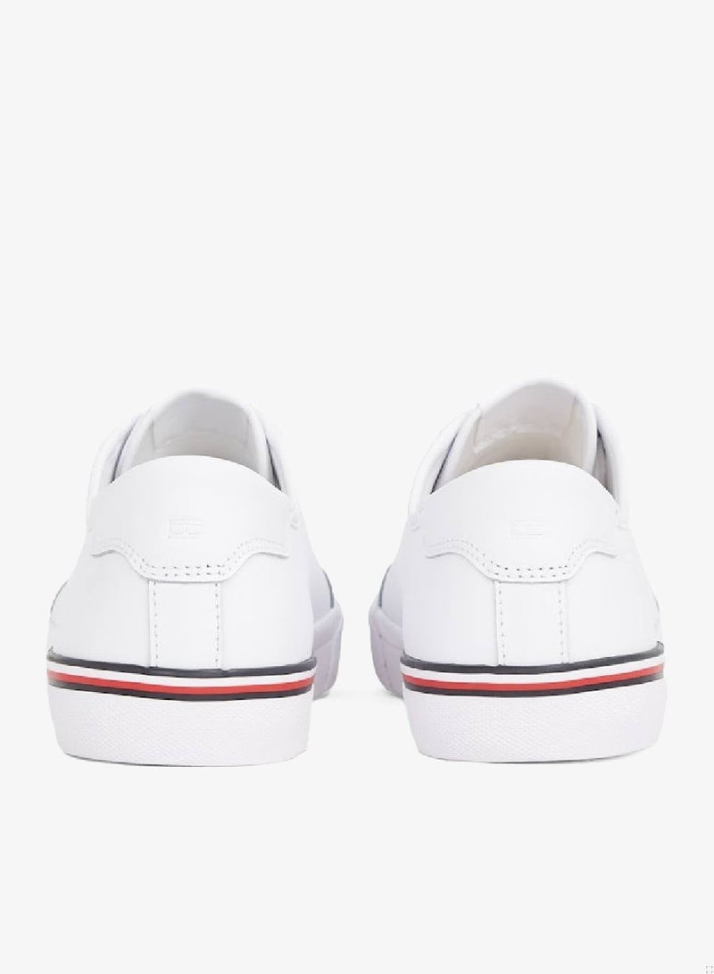 TOMMY HILFIGER Core Vulcanised Leather Sneakers - Image 3
