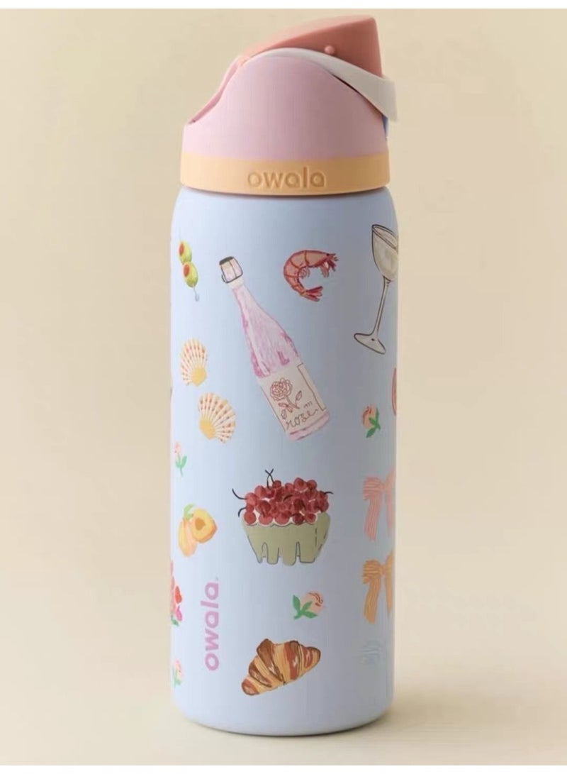 Owala FreeSip Stainless Steel Water Bottle 32 0Z - Image 1